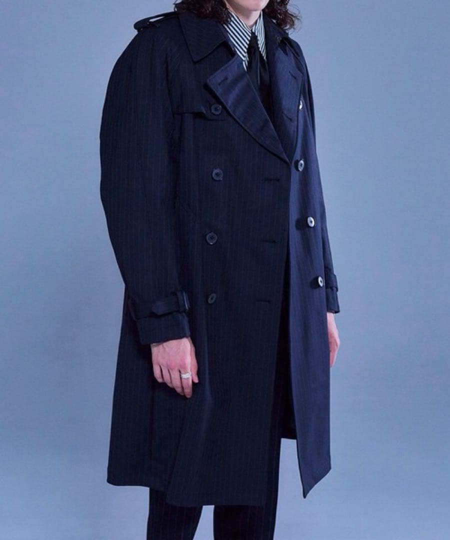 UNITED TOKYO トレンチコート メンズ 紺　日本製 サイズ3 美品 L