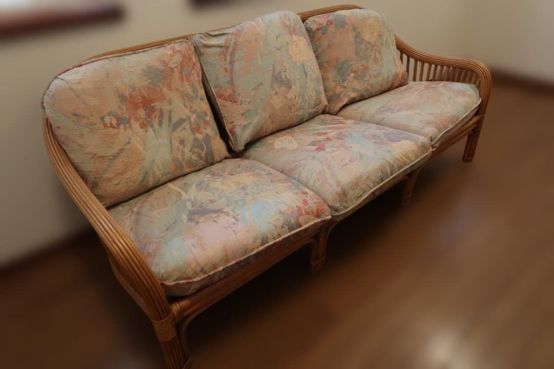 ラタンソファ 3人掛け