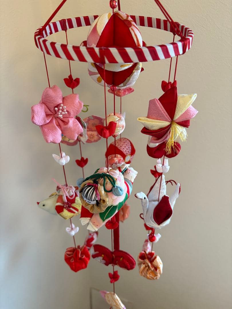 可愛いつるし雛No.176・ひな祭り・桃の節句・さげもん吊るし飾り・初節句飾り