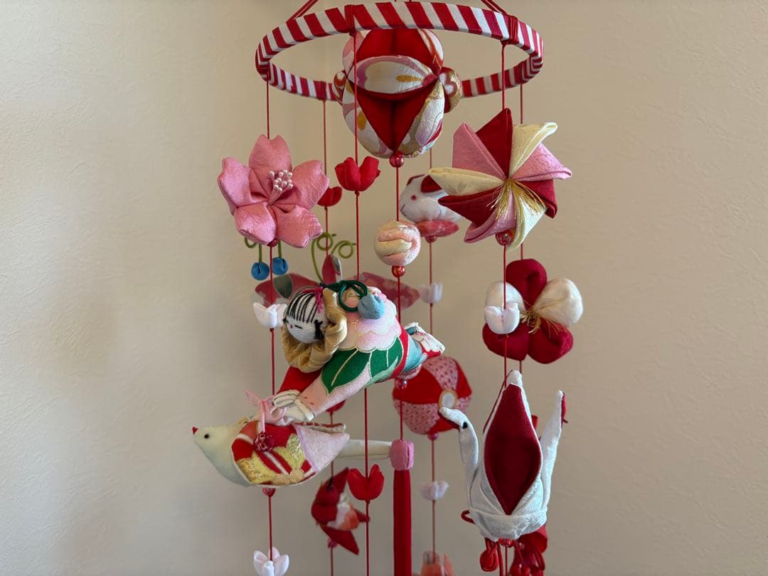 可愛いつるし雛No.176・ひな祭り・桃の節句・さげもん吊るし飾り・初節句飾り