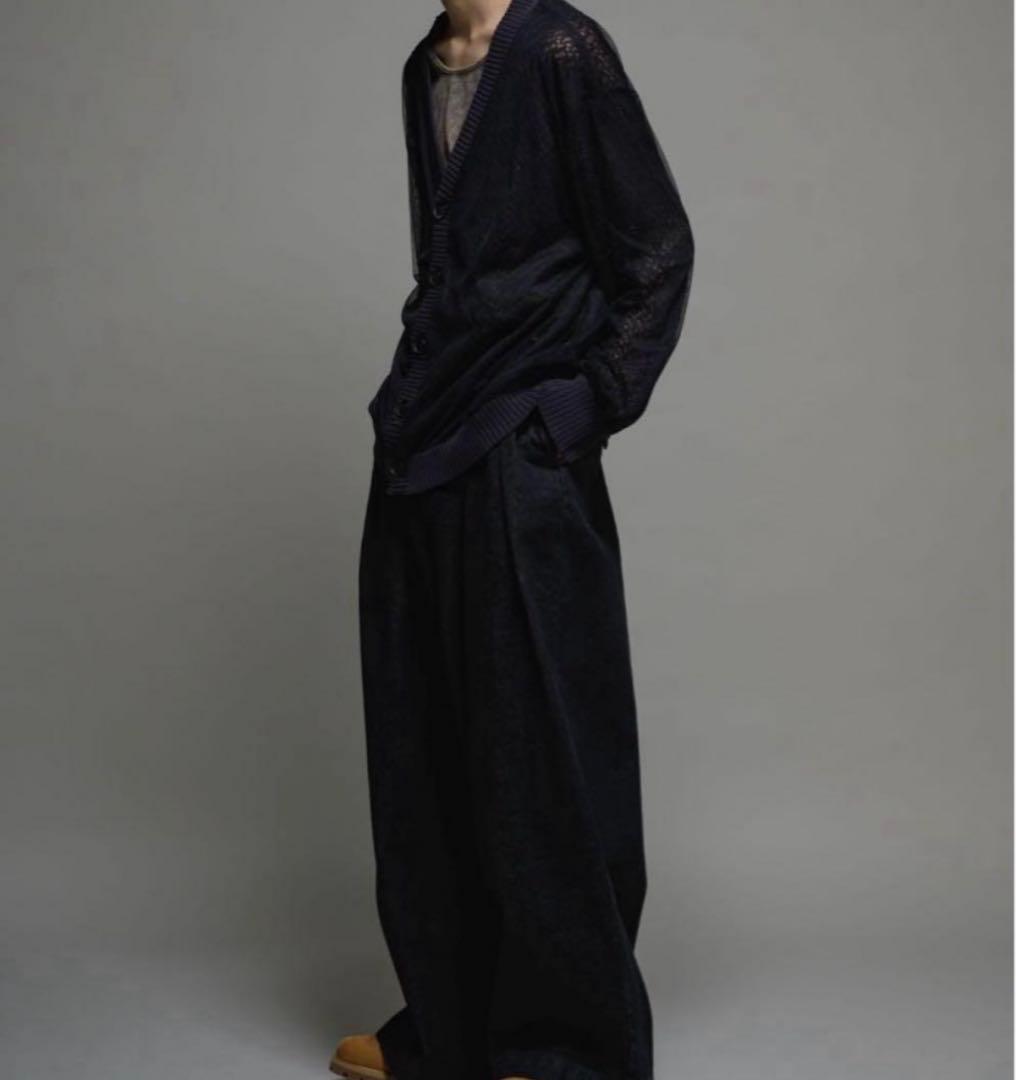 Casper John チュールレイヤードレースカーディガン