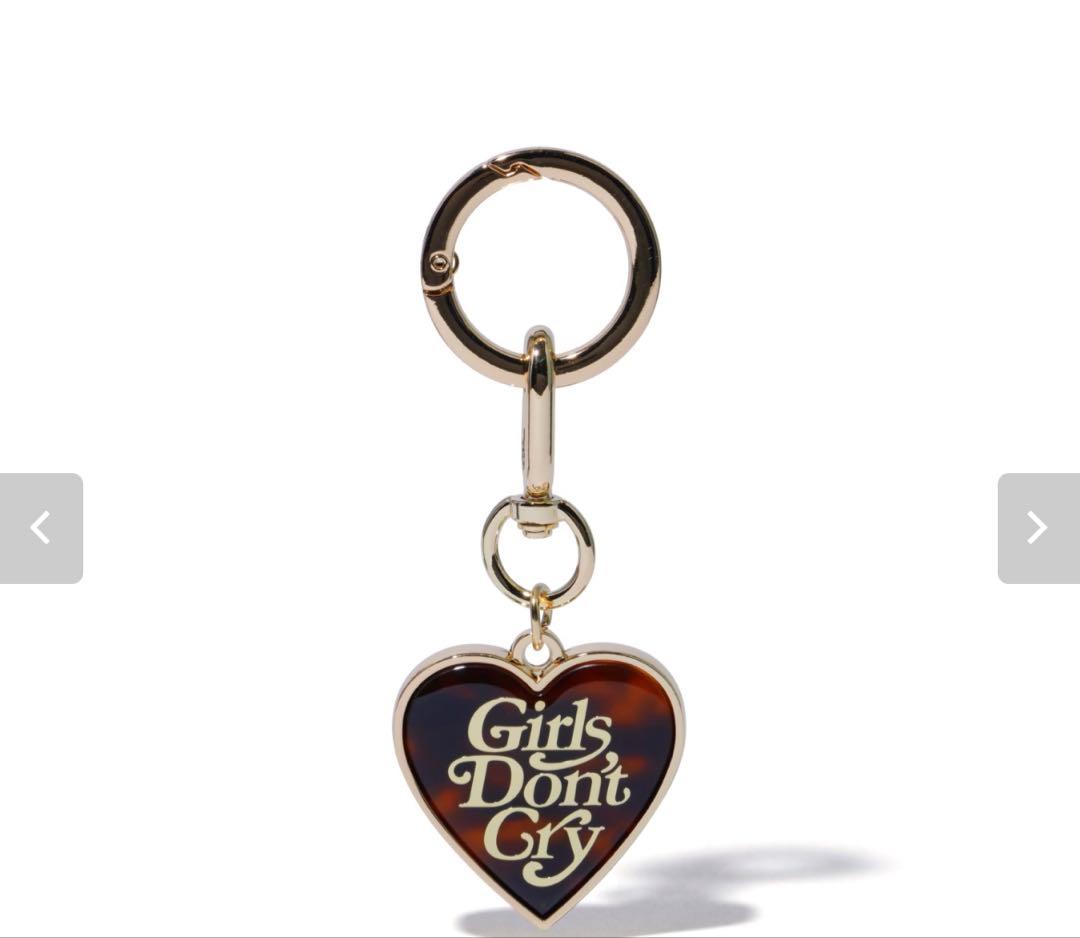 Girls Don't Cry ハート型キーホルダー ゴールド