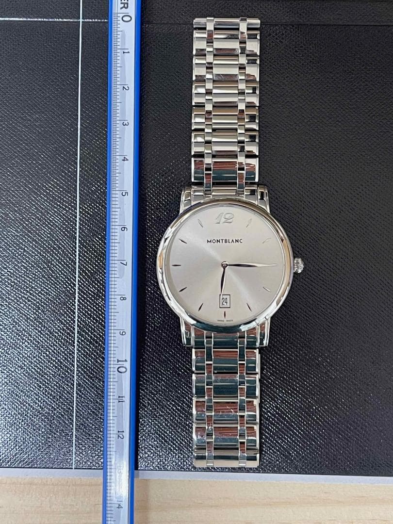 【極美品】モンブラン スター クラシック デイト 電池交換済 メンズ 時計