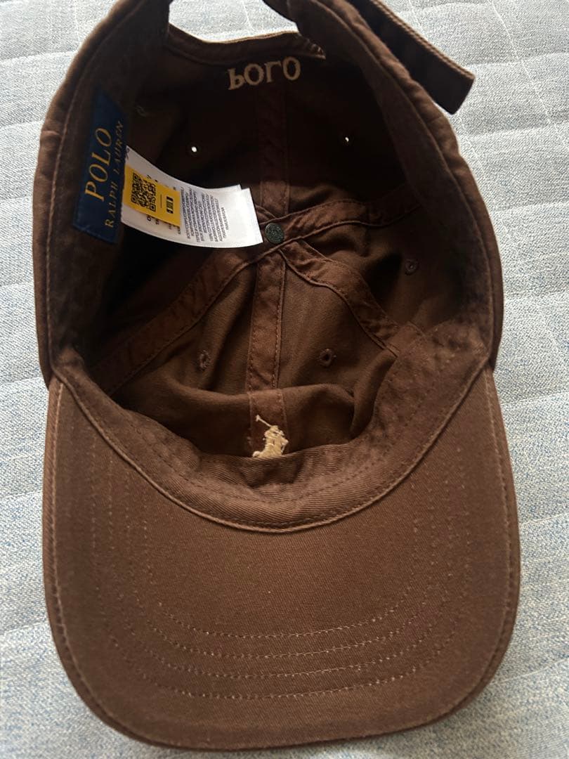 ポロ　POLO キャップ　ブラウン