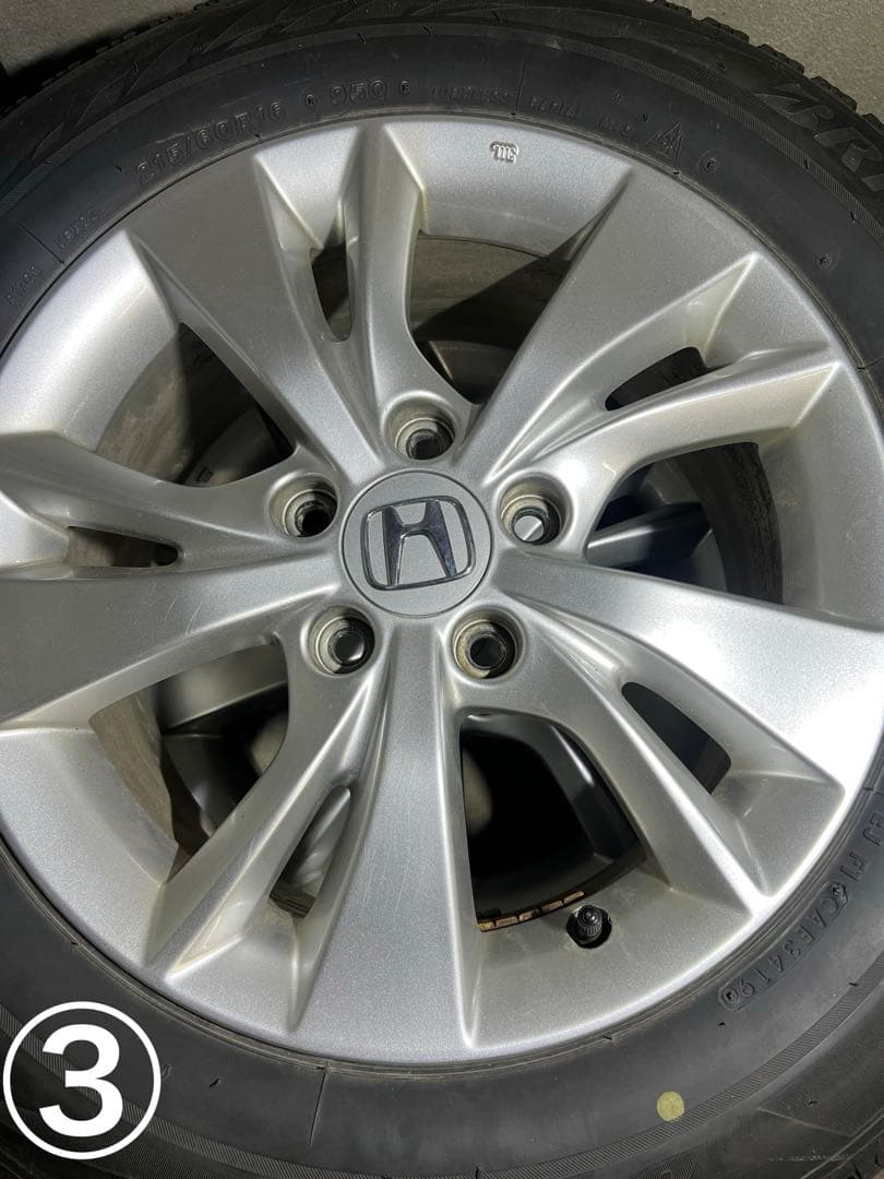 215/60R16 冬タイヤ　アルミホイール付き（※ホンダ専用ヴェゼル装着）