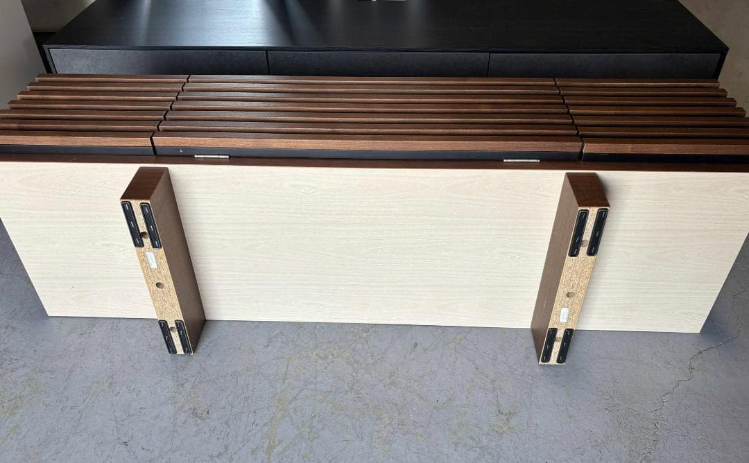 rin.rin.31 高級感 シギヤマ ローボード、テレビ台 ブラウン