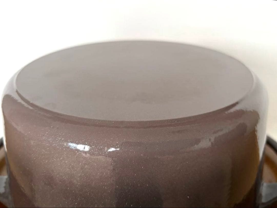 【美品】バーミキュラ　オーブンポットラウンド　22cm 両手鍋 パールブラウン