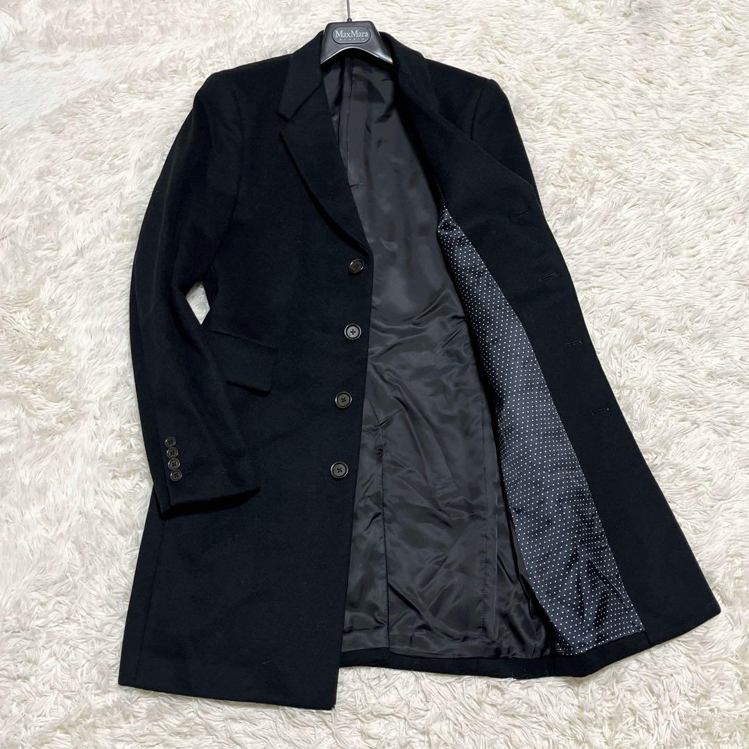 美品✨️ Paul Smith チェスターコート ドット ウール ブラック