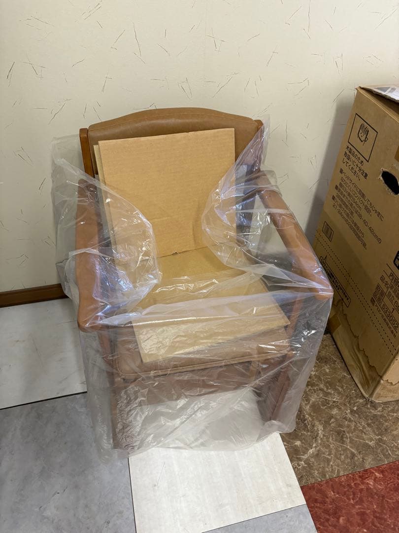 未使用 木製ポータブルトイレ ブラウン