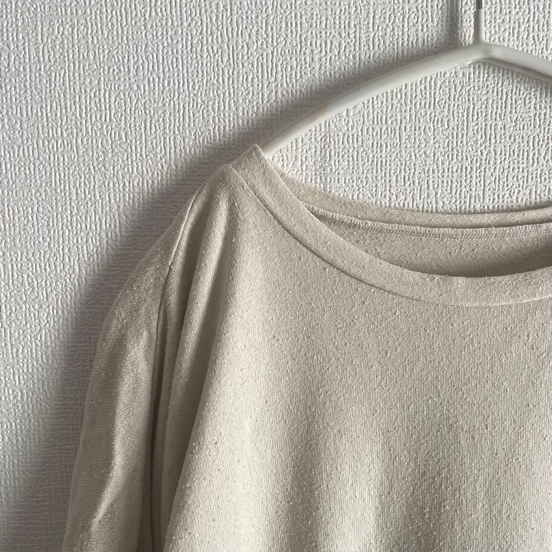 mittan 強撚絹紬糸ワイド長袖 t-42