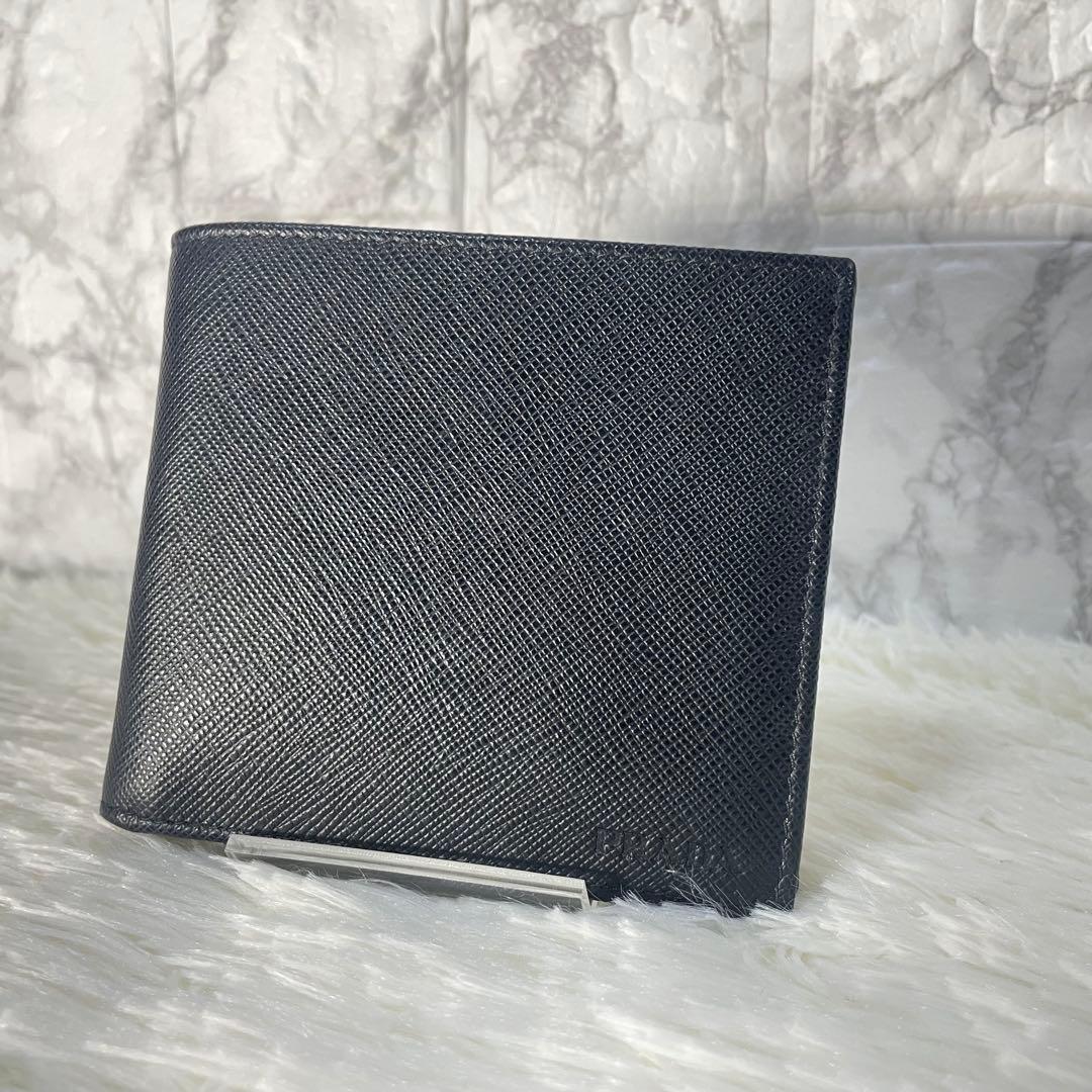【未使用級】PRADA プラダ コンパクトウォレット 二つ折り財布 2MO738