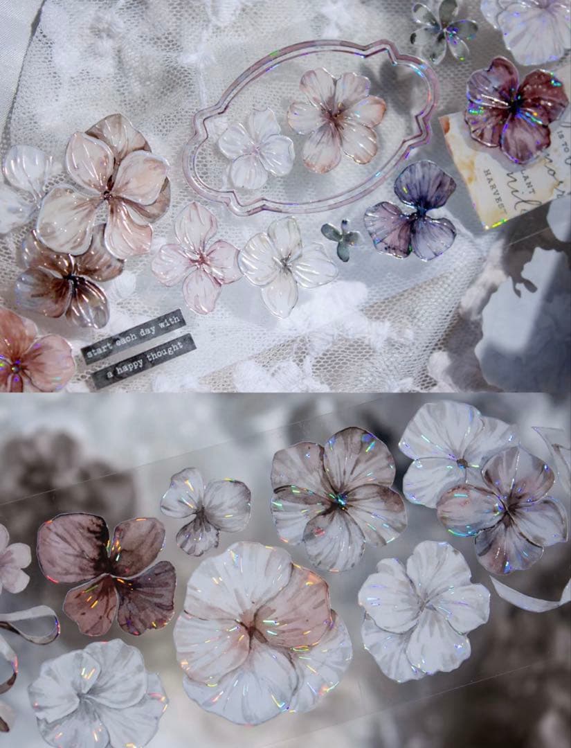 时间格子《迷棕》海外マスキングテープ　マステ 【2389】