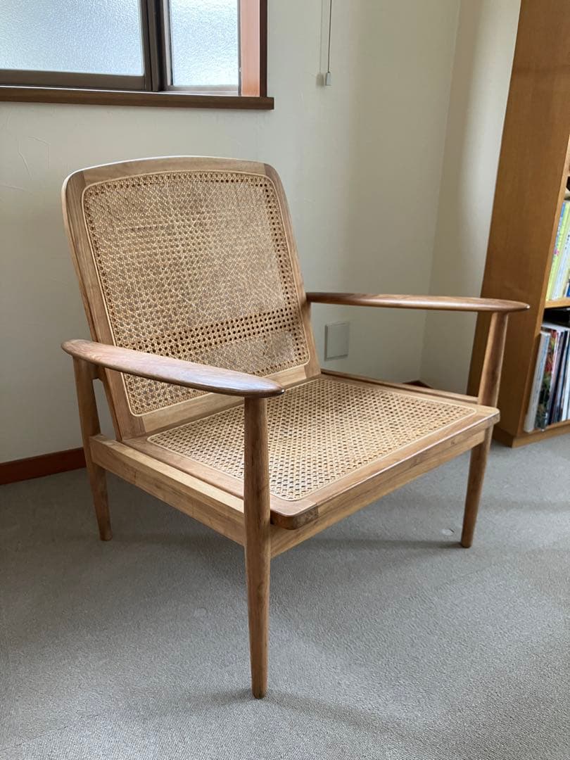 ZARA  チーク＆ラタン アームチェア　ラウンジチェア
