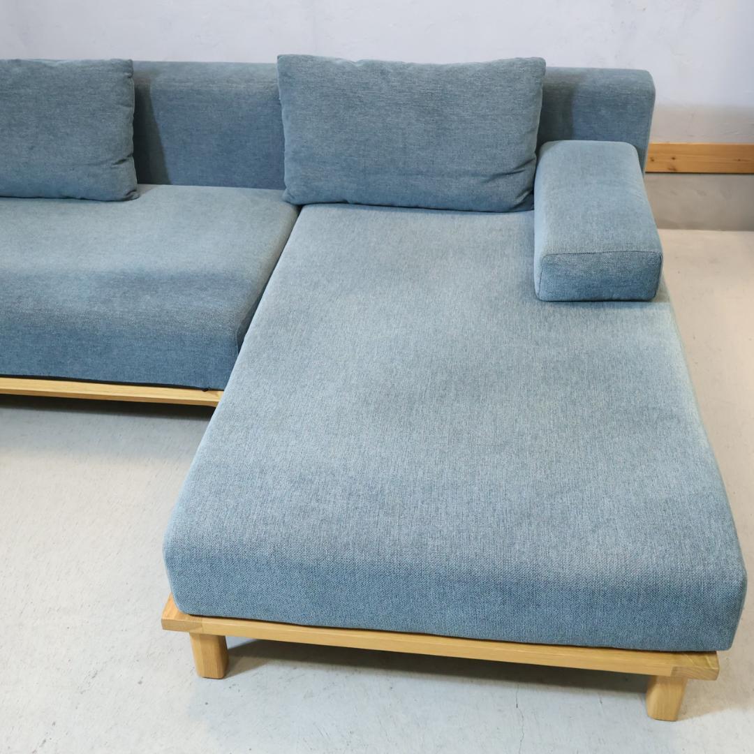 SIEVE レクト オーク無垢材 カウチソファ ユニットソファ 3人掛けソファ