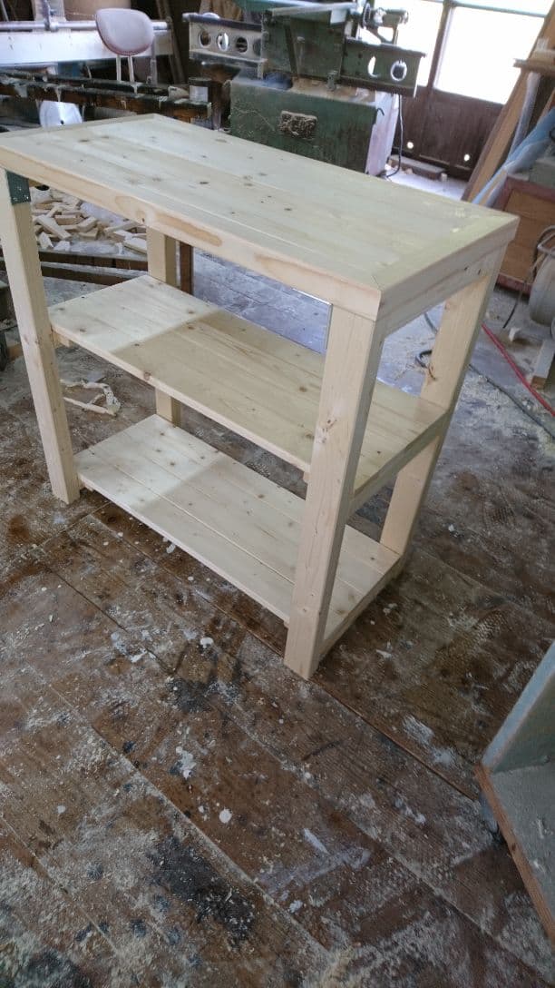 カウンターテーブル 棚2段タイプ オーダー