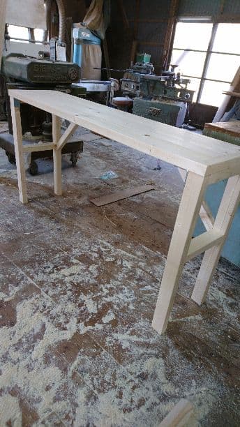カウンターテーブル 棚2段タイプ オーダー
