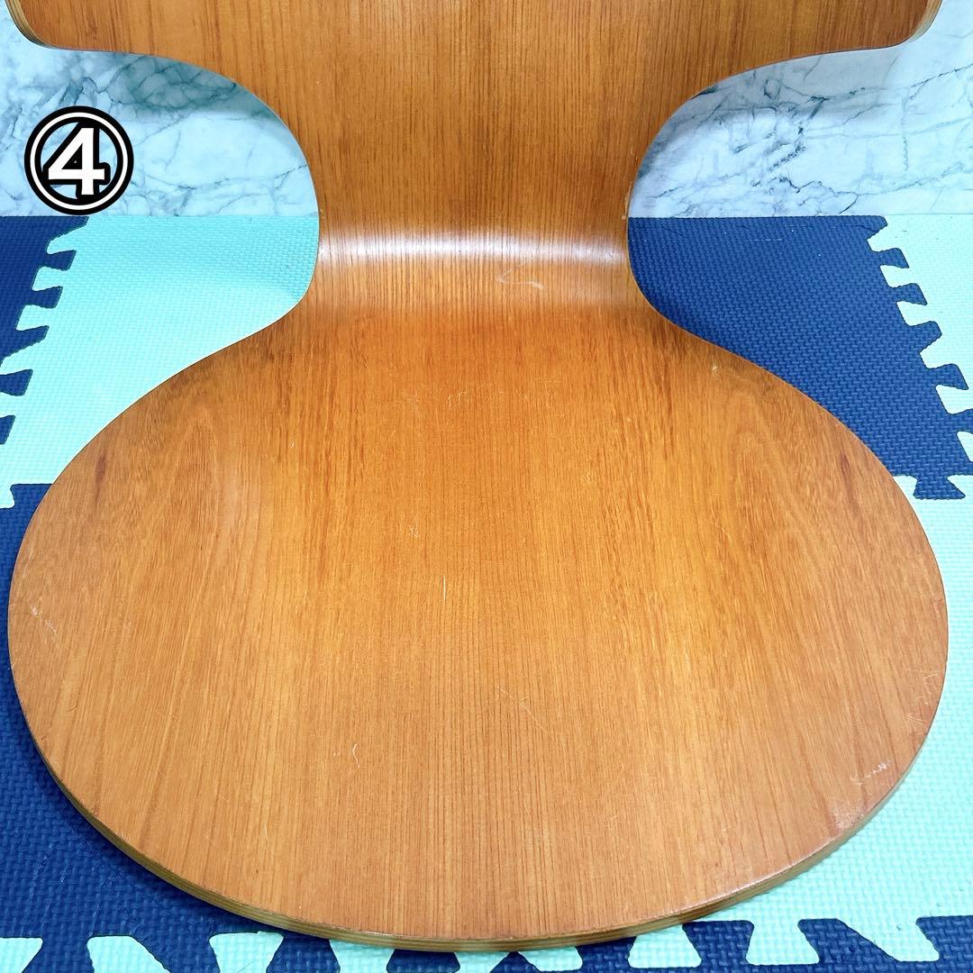 廃盤 天童木工 KABUTOカブト 剣持勇 座椅子 プライウッド 4脚セット