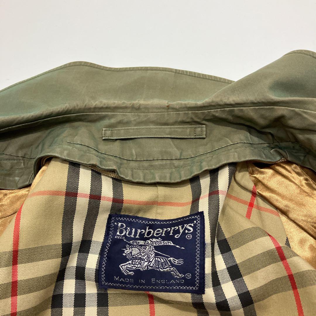 【専用品 バーバリーズ　ロングステンカラーコート　ライナー付　玉虫色　ノバチェ