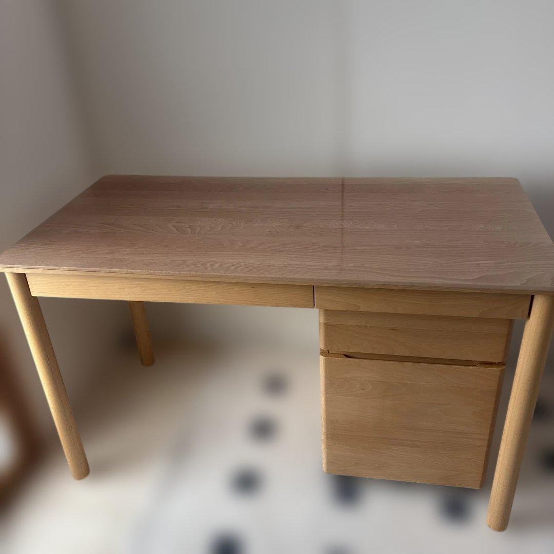 無印良品　ブナ材デスク 学習机 幅１２０ｃｍ