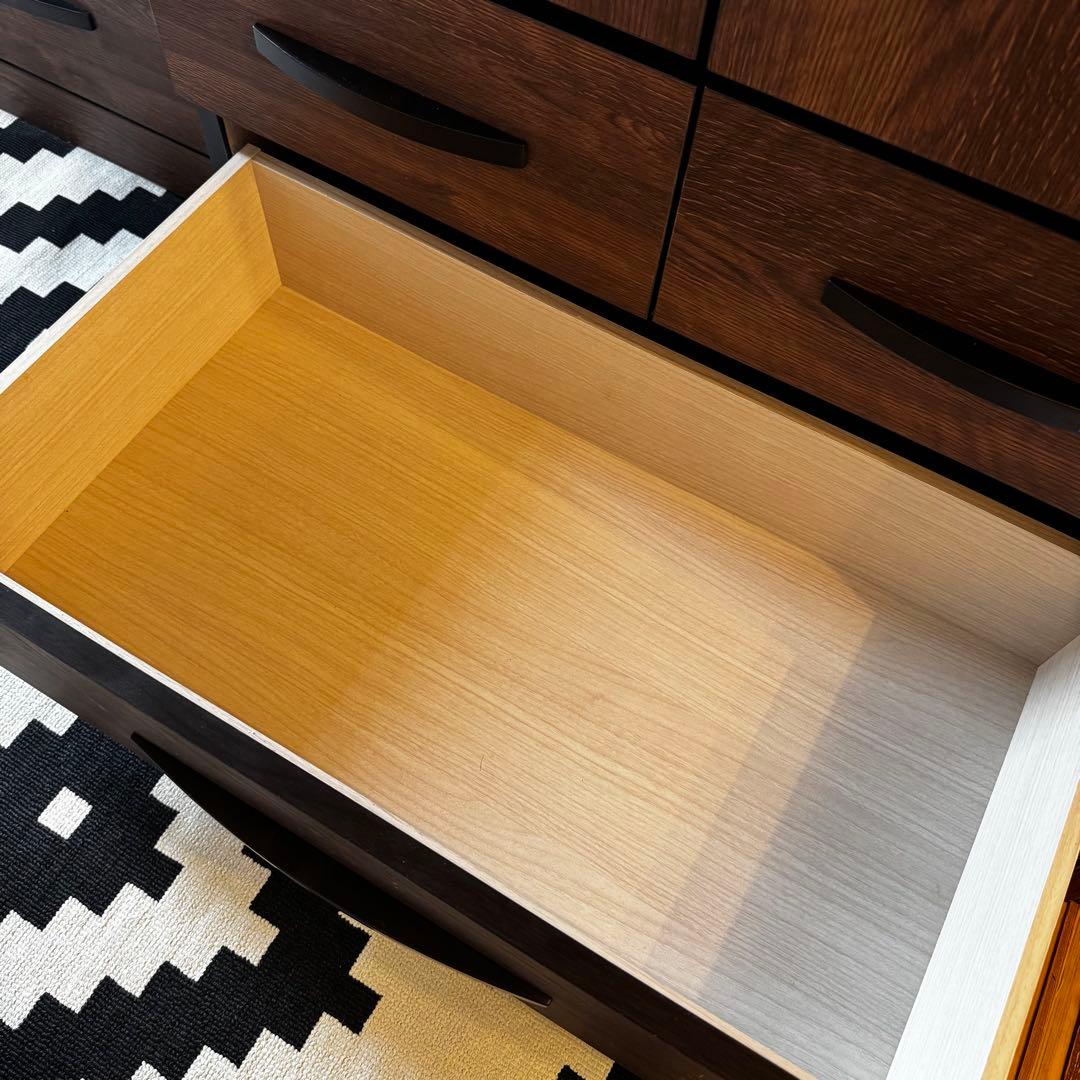 幅80cm 送料込 ウォルナット調 ワードローブ クローゼット