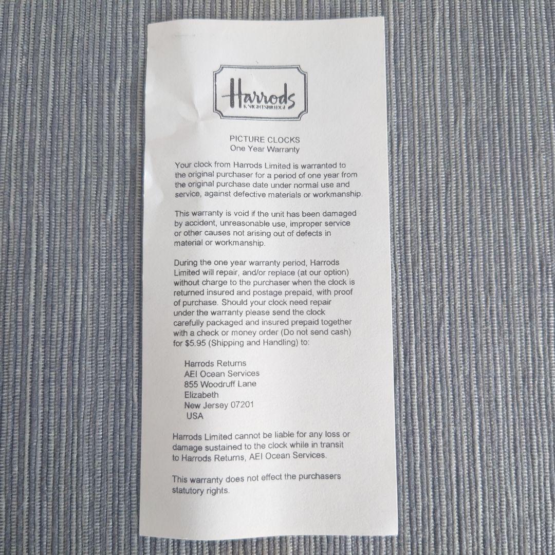 ヴィンテージ ハロッズ 掛け時計 シャドーボックス スコットランド製
