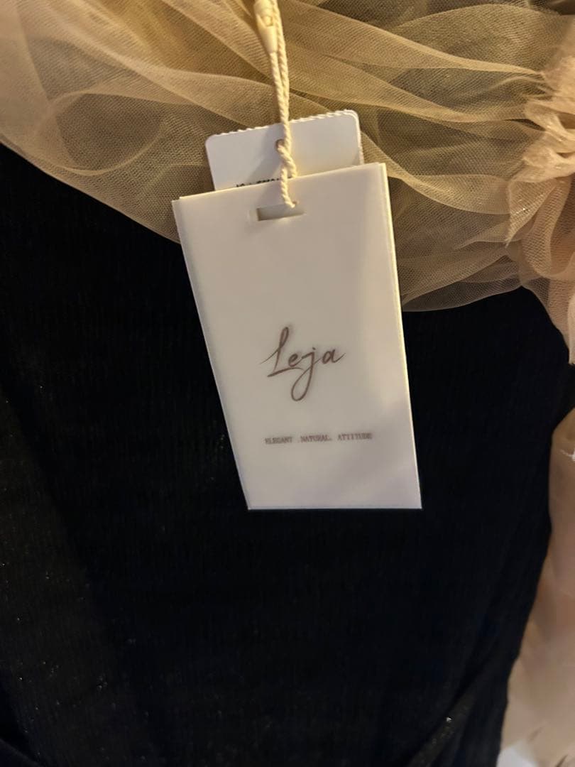 最終値下げLEJA ティアードフリルチュールボレロワンピースドレス