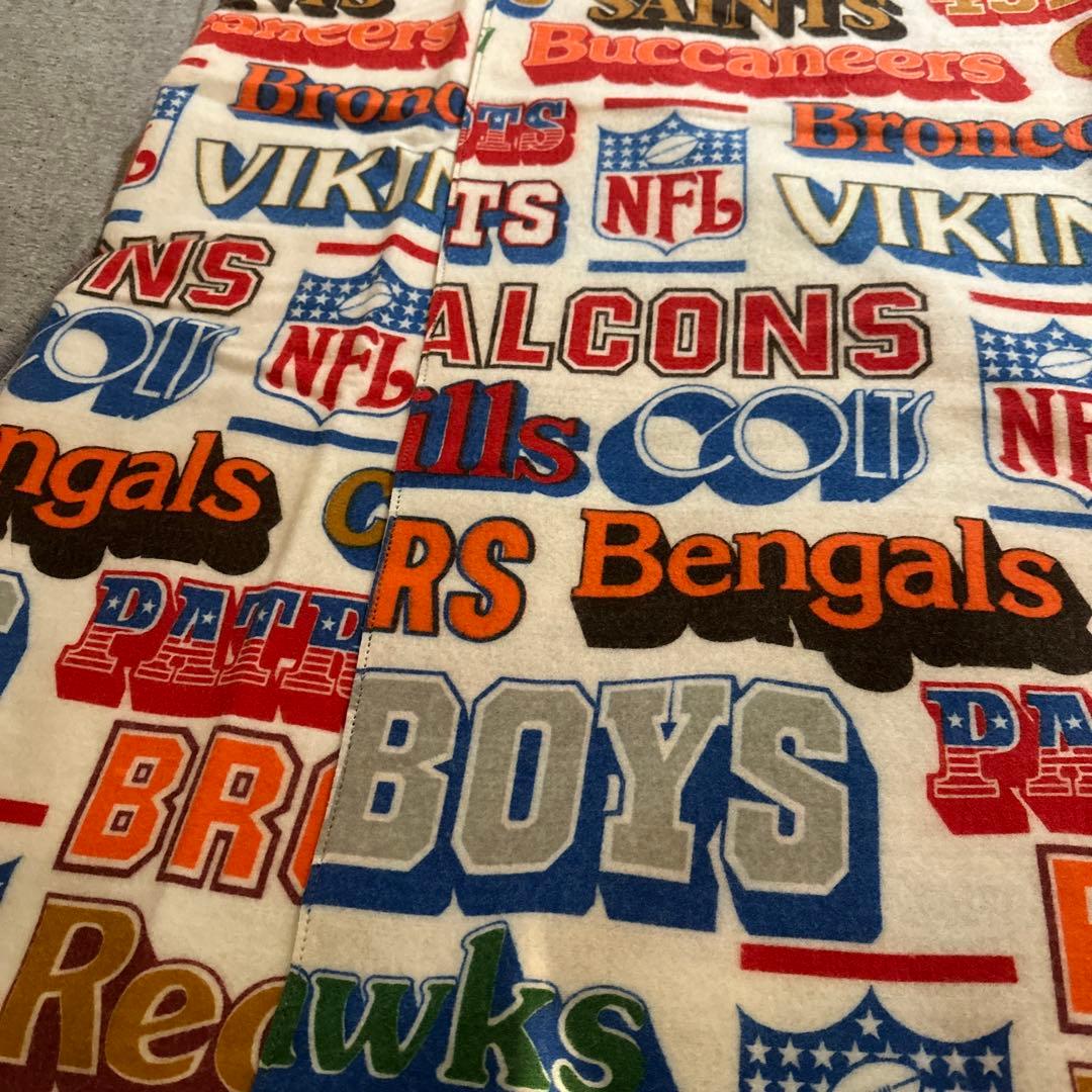 80s Chatham チャタム社 NFL MONTAGE ブランケット グッズ