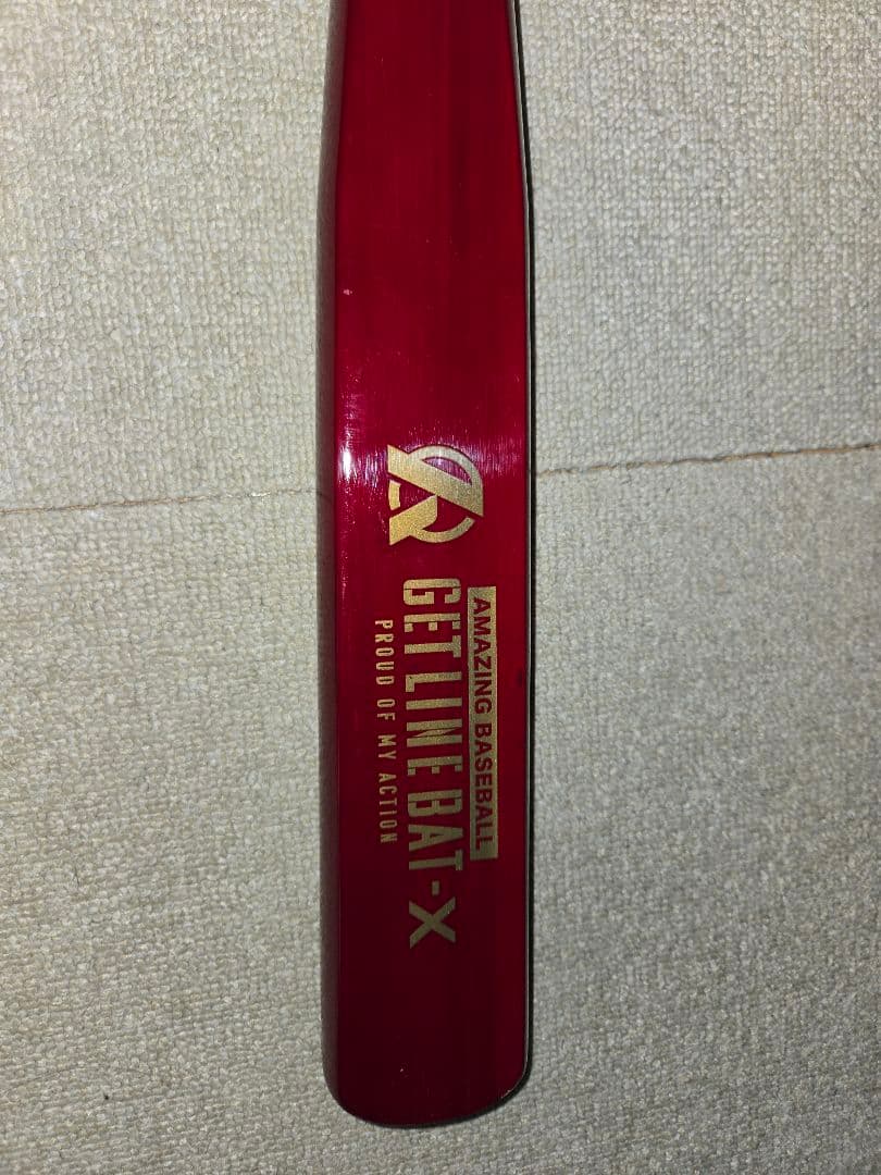 AMAZING BASEBALL GEL LINE BAT-X レッド