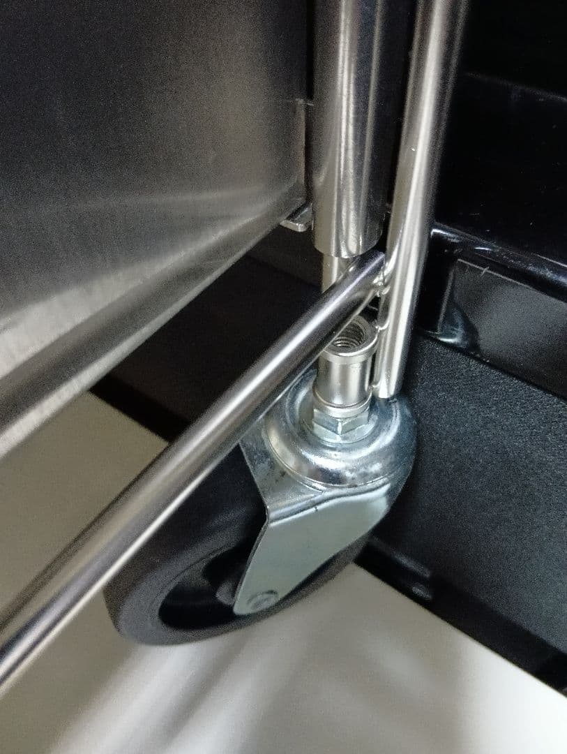 無印良品 ステンレスユニットシェルフワゴンセット キャスター付