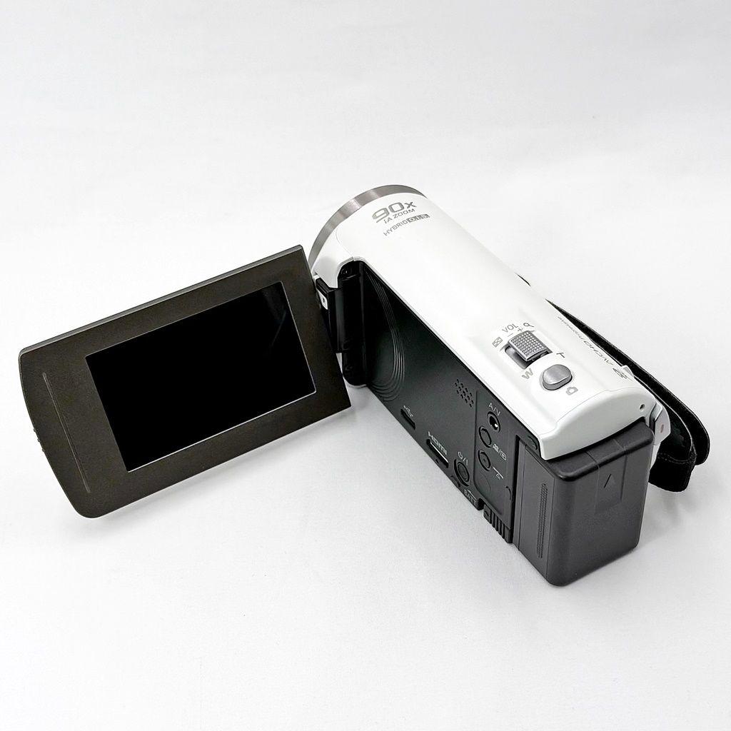 【美品】パナソニック HC-V480MS ホワイト ビデオカメラレコーダー 中古