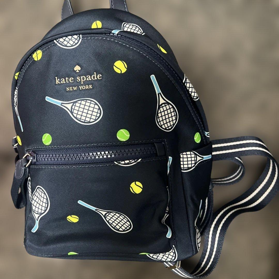 ケイトスペード　テニス柄　リュック　ミニ