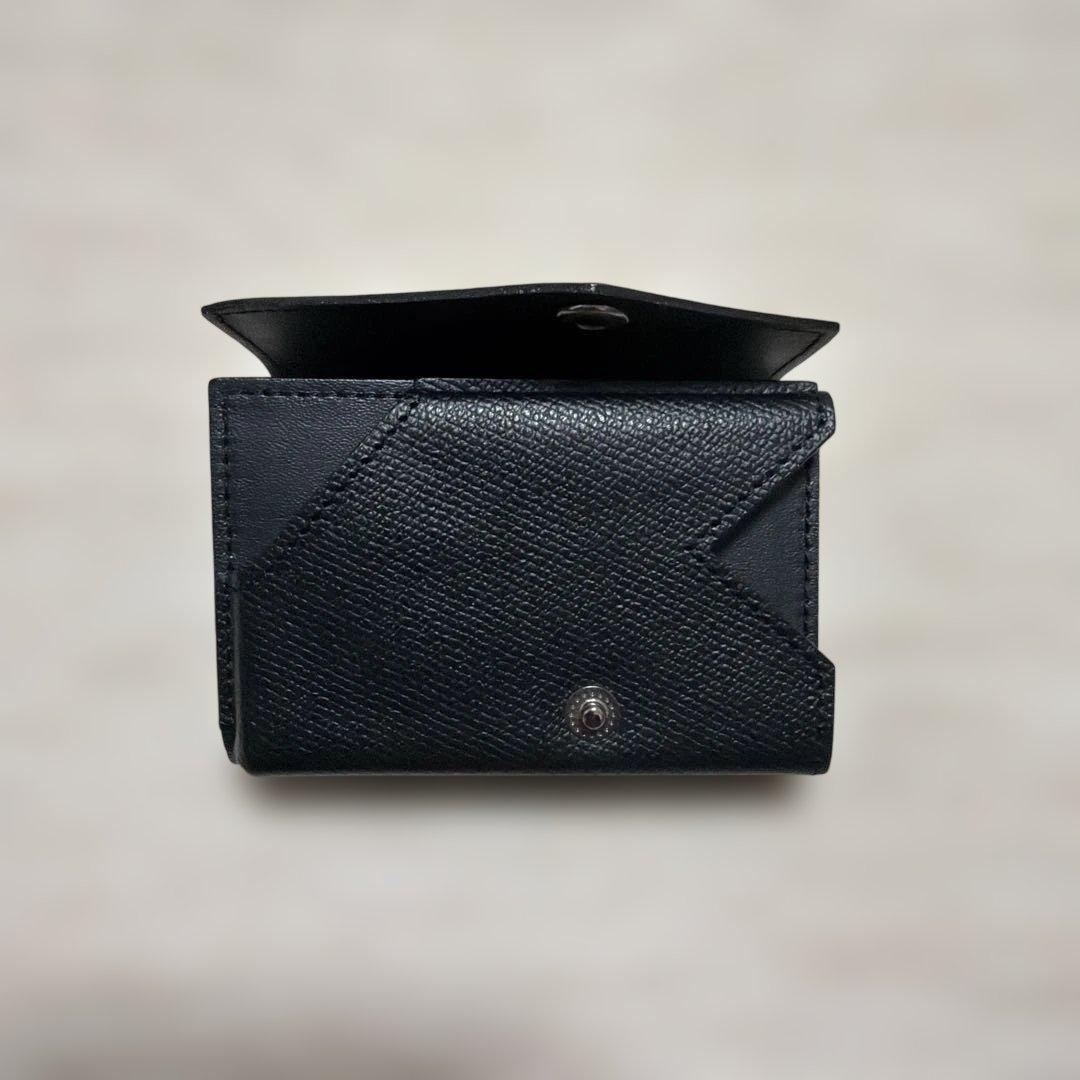 アブラサス　小さい財布 日本製 本革 ブラック