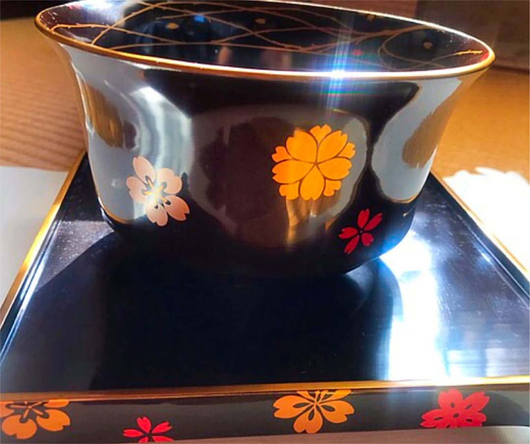 輪島塗 わじま塗り 盃洗 お碗 お皿 2つセット アンティーク 骨董品