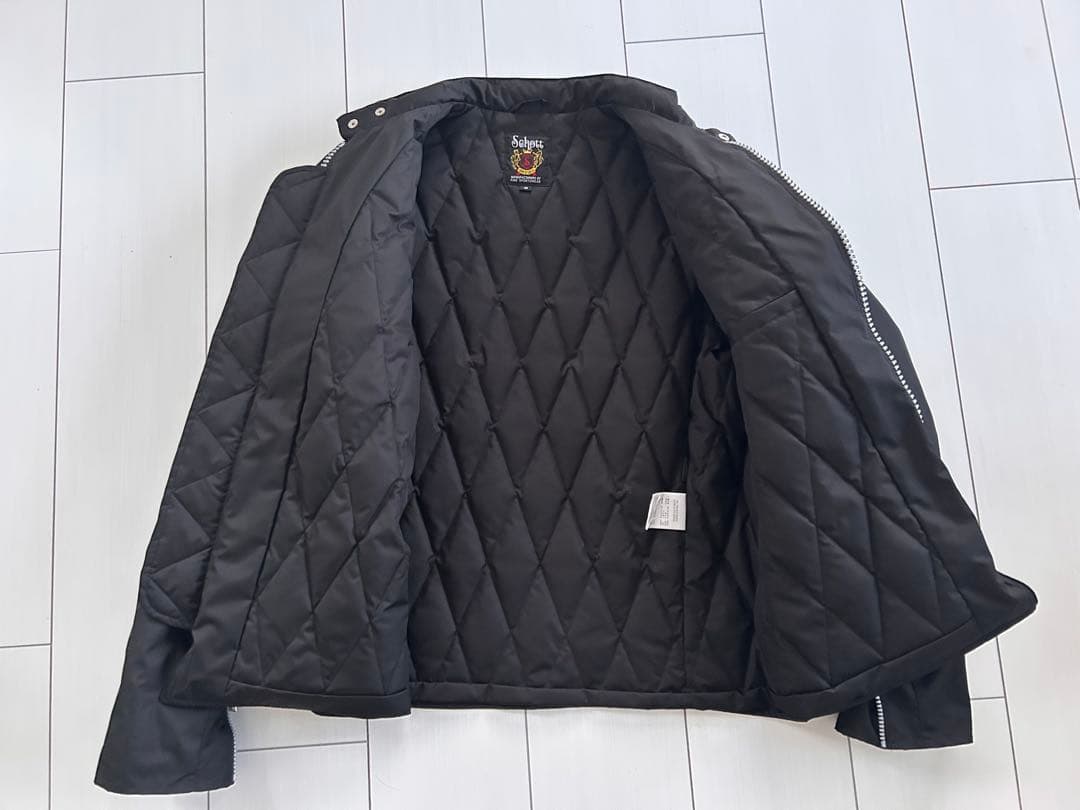 NP16　SCHOTTタイオンダウンコラボライダースジャケット