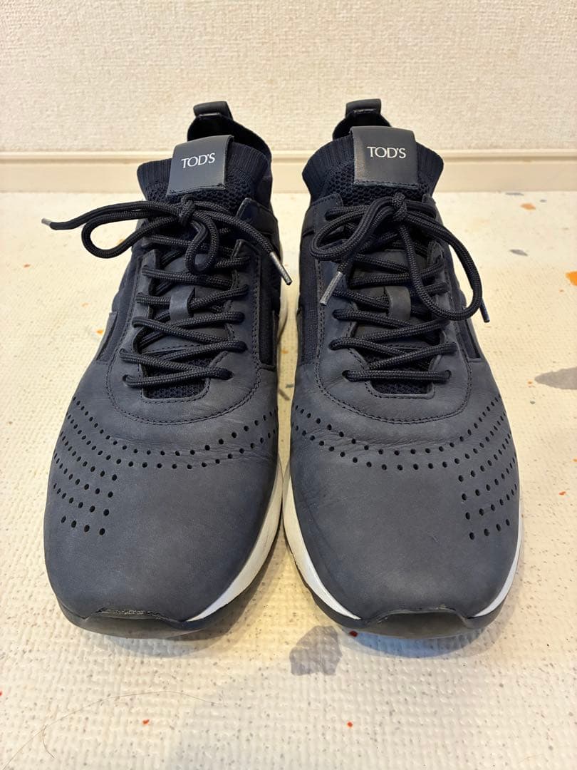 美品！Tod's トッズ スニーカー ネイビー 紺