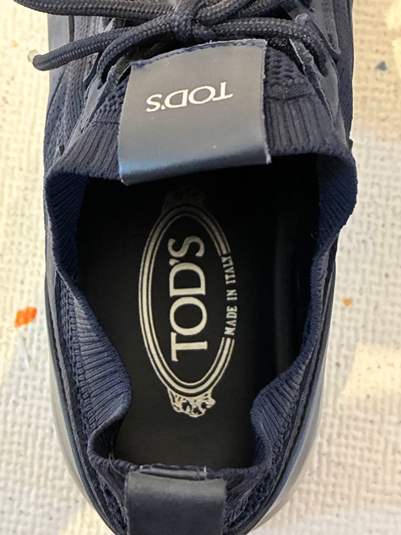 美品！Tod's トッズ スニーカー ネイビー 紺