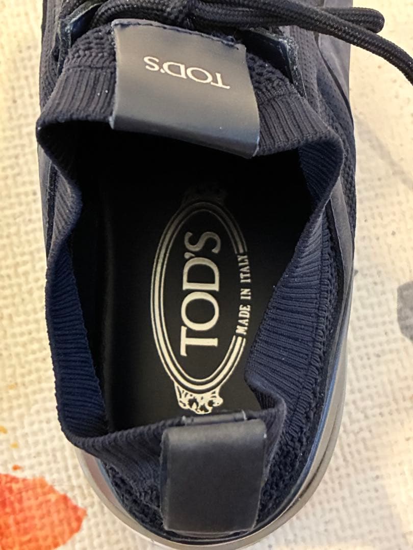 美品！Tod's トッズ スニーカー ネイビー 紺