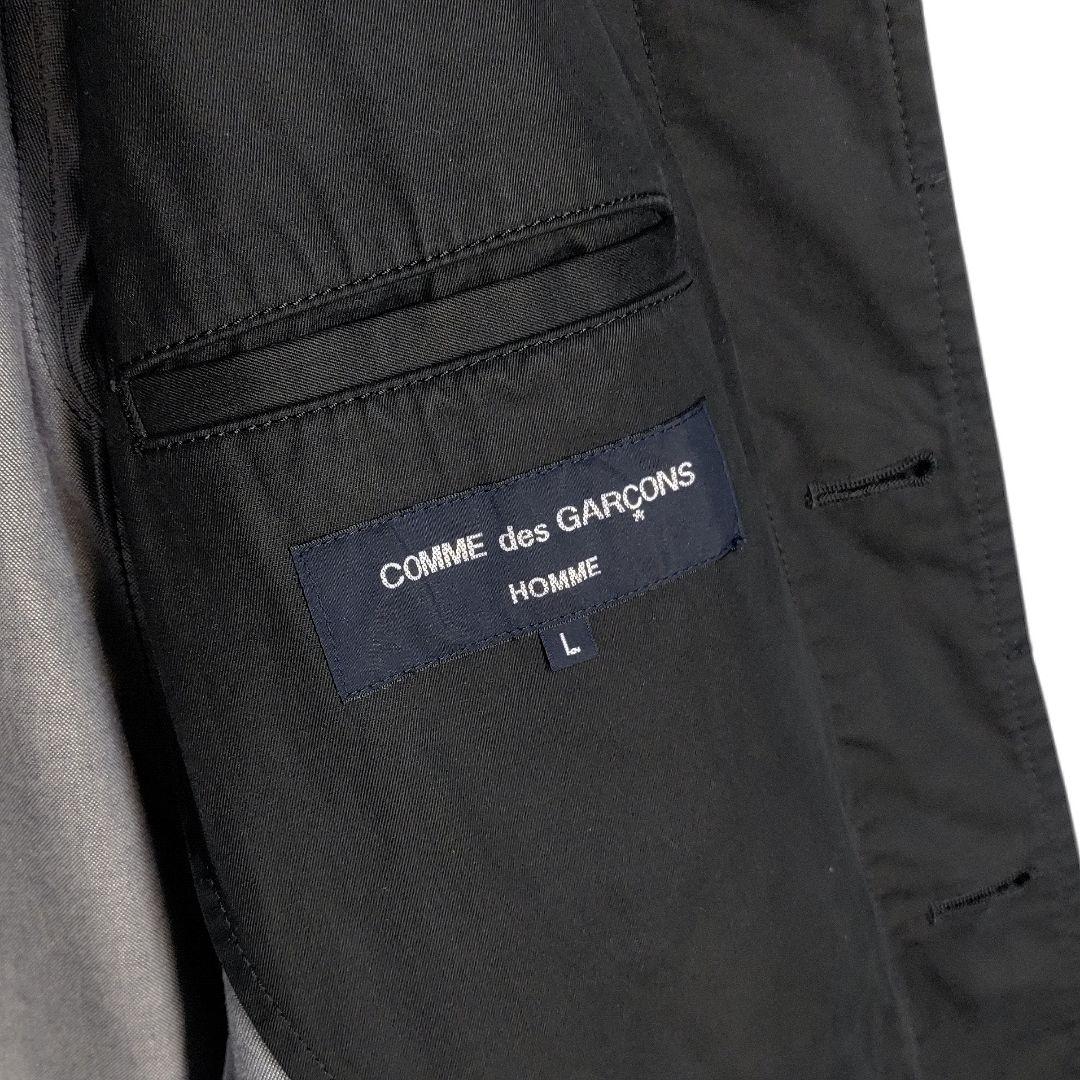 ☆ COMME des GARCONS HOMME ブラック ステンカラーコート