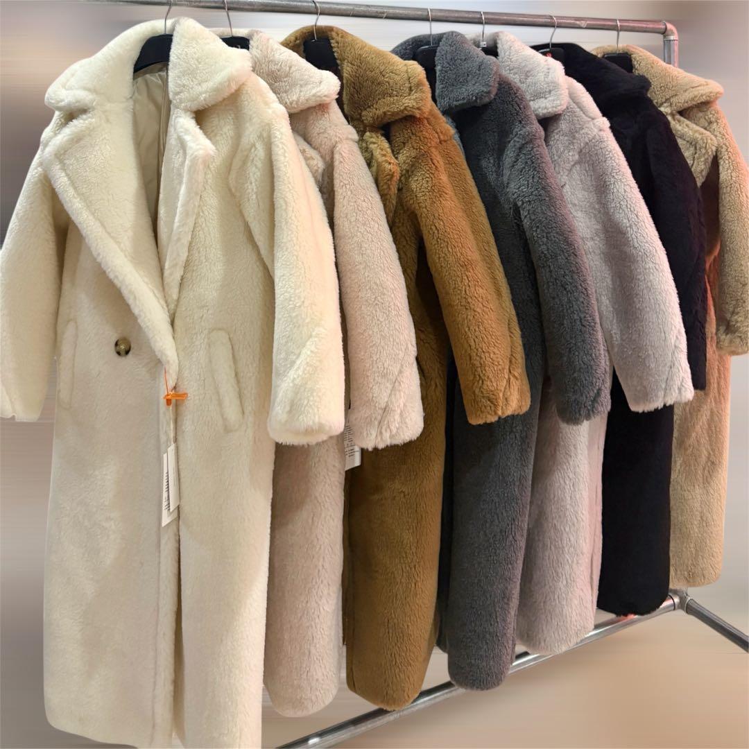 新品未使用 ベアロングコート テディコート カシャお好きな方 ライトベージュ