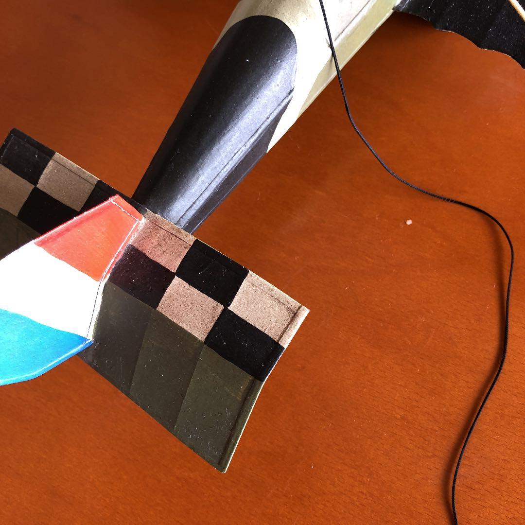 ブリキ製　飛行機　ハンドメイド