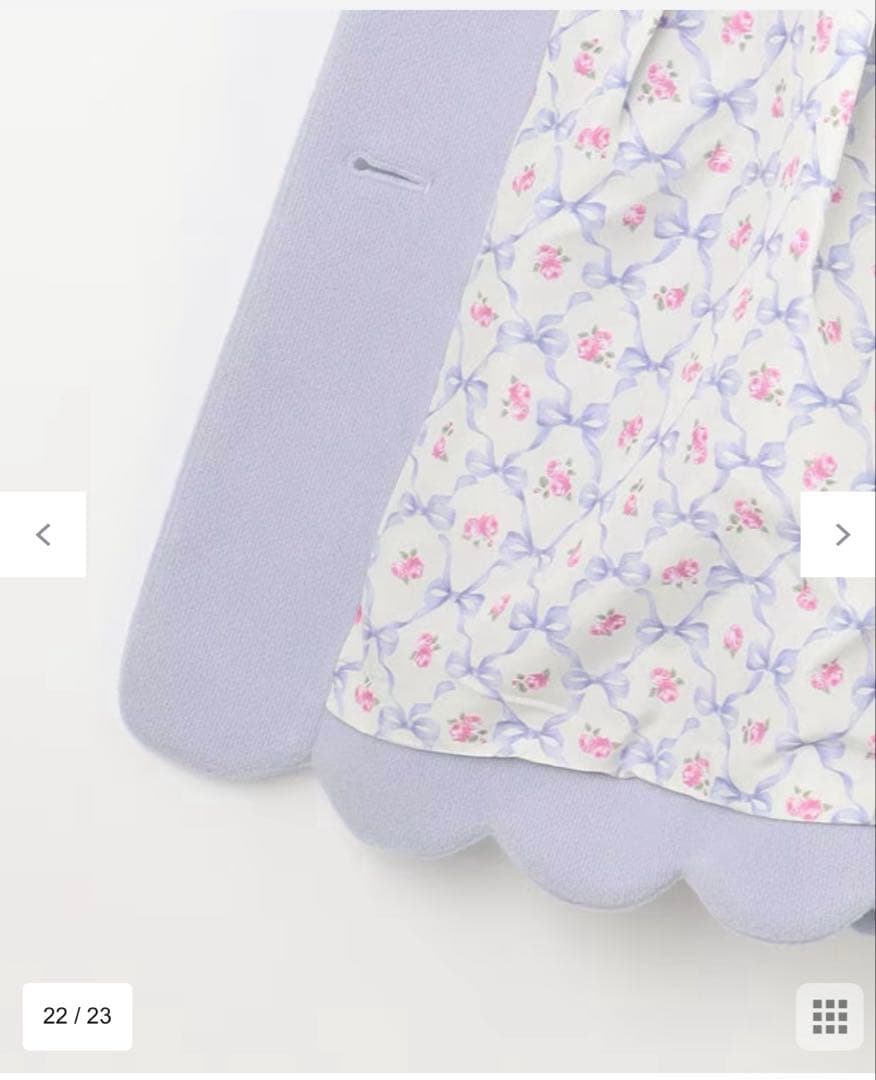 anyFAM 【新品タグ付き】130cm ウールライクコート　サックスブルー