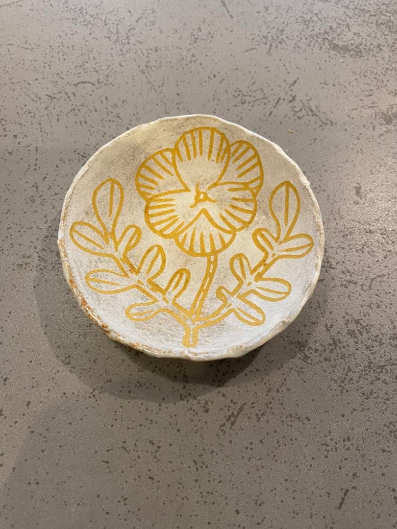 鹿児島睦　器　花　豆皿