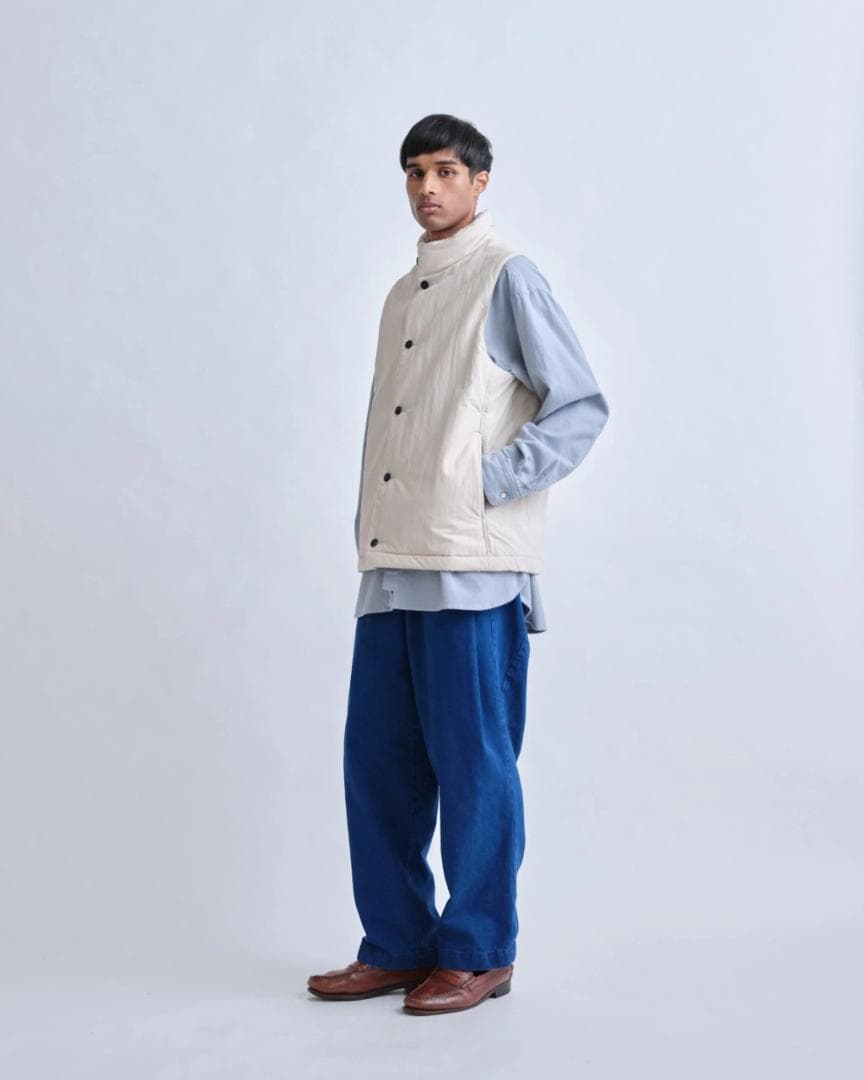 極美品】ポスタルコ　ボタンベスト　アイボリー　POSTALCO ユニセックス