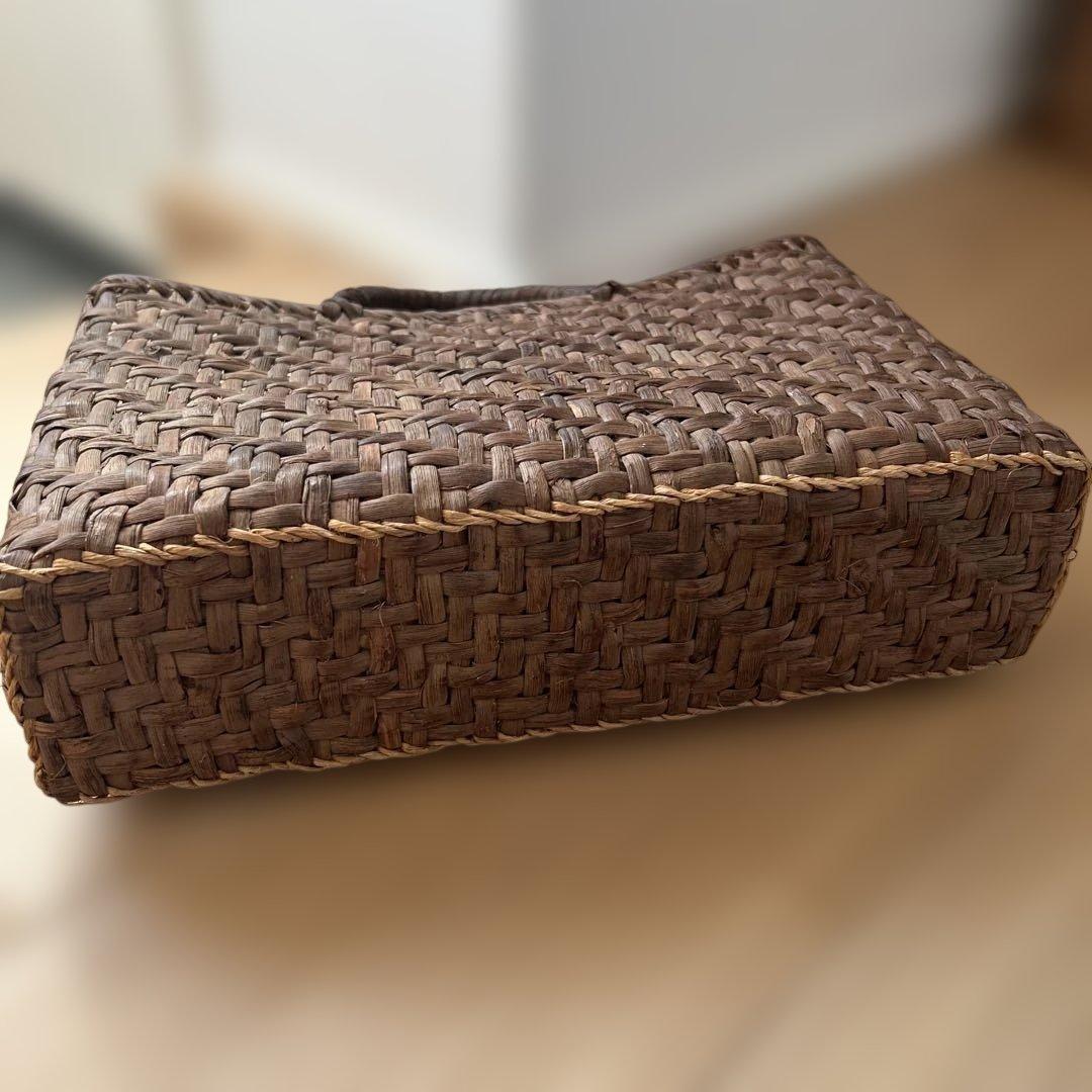 松本民芸品　山ぶどうの蔓編みかごバッグ