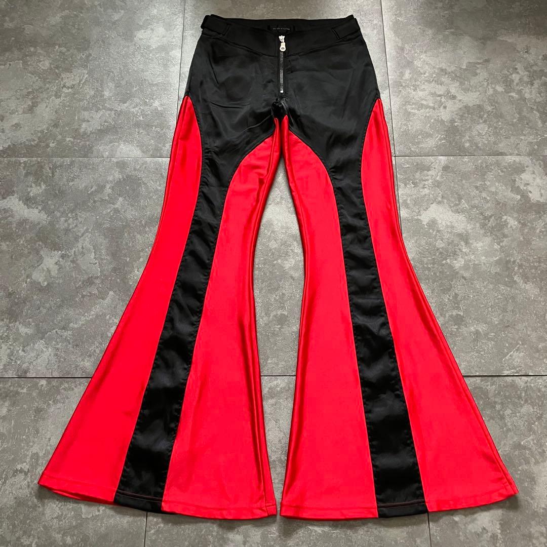 FOTUS cyber flared pants Y2K 90s 00s 光沢