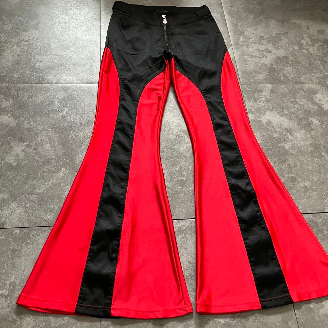 FOTUS cyber flared pants Y2K 90s 00s 光沢