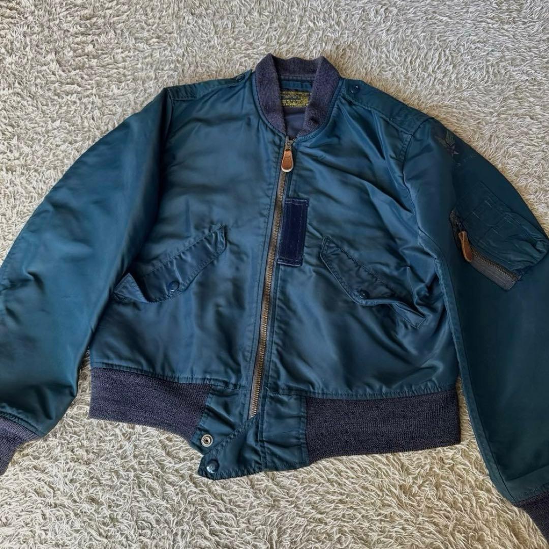 東洋　バズリクソン　フライトジャケット　L-2A ネイビー　フェード