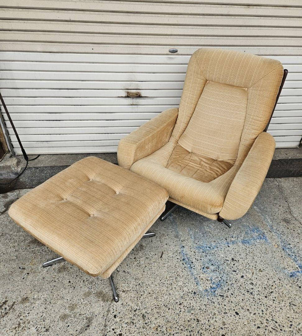 hukla japan フクラ ヴィンテージ 1人掛けソファ オットマン付き