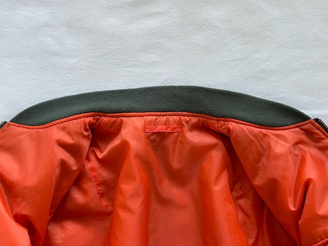 90s ユニクロ MA-1 フライトジャケット カーキ L