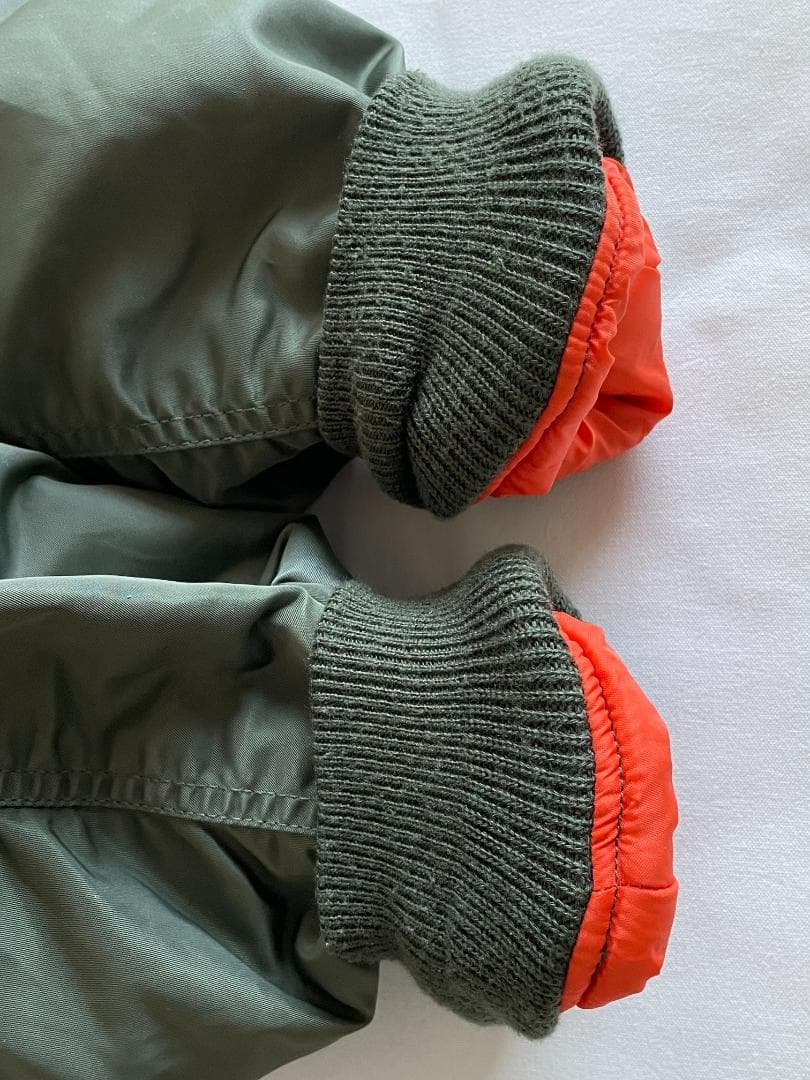 90s ユニクロ MA-1 フライトジャケット カーキ L